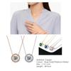 Wedding Pendant Necklaces For Women Female Shiny Zircon Bright Necklace Women's Chain On Neck Accessories Fashion Zircon N431