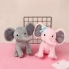 Jucării de pluș umplute cu elefant gri de 25 cm Animale Kawaii Pernă umplută pentru dormit moale păpușă Plushie pentru camera bebelușului Cadouri decorative