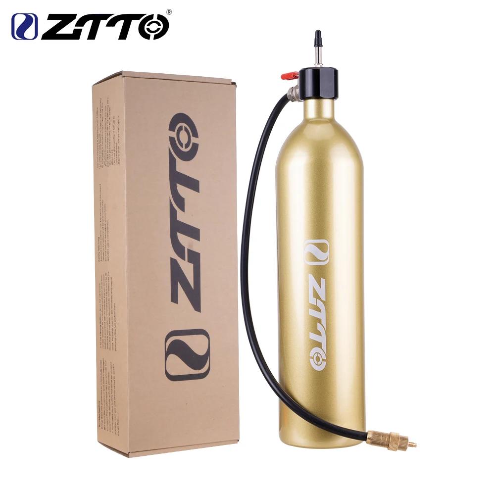 ZTTO MTB Road Bike Tubeless Tire Inflator Tyre Air Booster Air bottle With Valve Gas Cylinder 1.15L For Bike Tubeless 29 tire Air Booster only