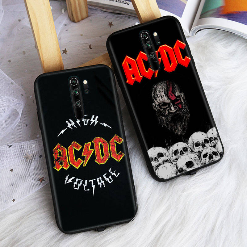 

Чехол для iPhone 15 14 12 Xiaomi Redmi Note 13C VIVO Y20 Samsung S24 FE Realme C21y OPPO A76 ACDC Band