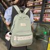 Schultasche Koreanischer ins Mittelschüler Blumenmuster Spleiß Schultasche Weiblicher High-School-Schüler Rucksack Hoher Wert Pendlerrucksack Weiblich