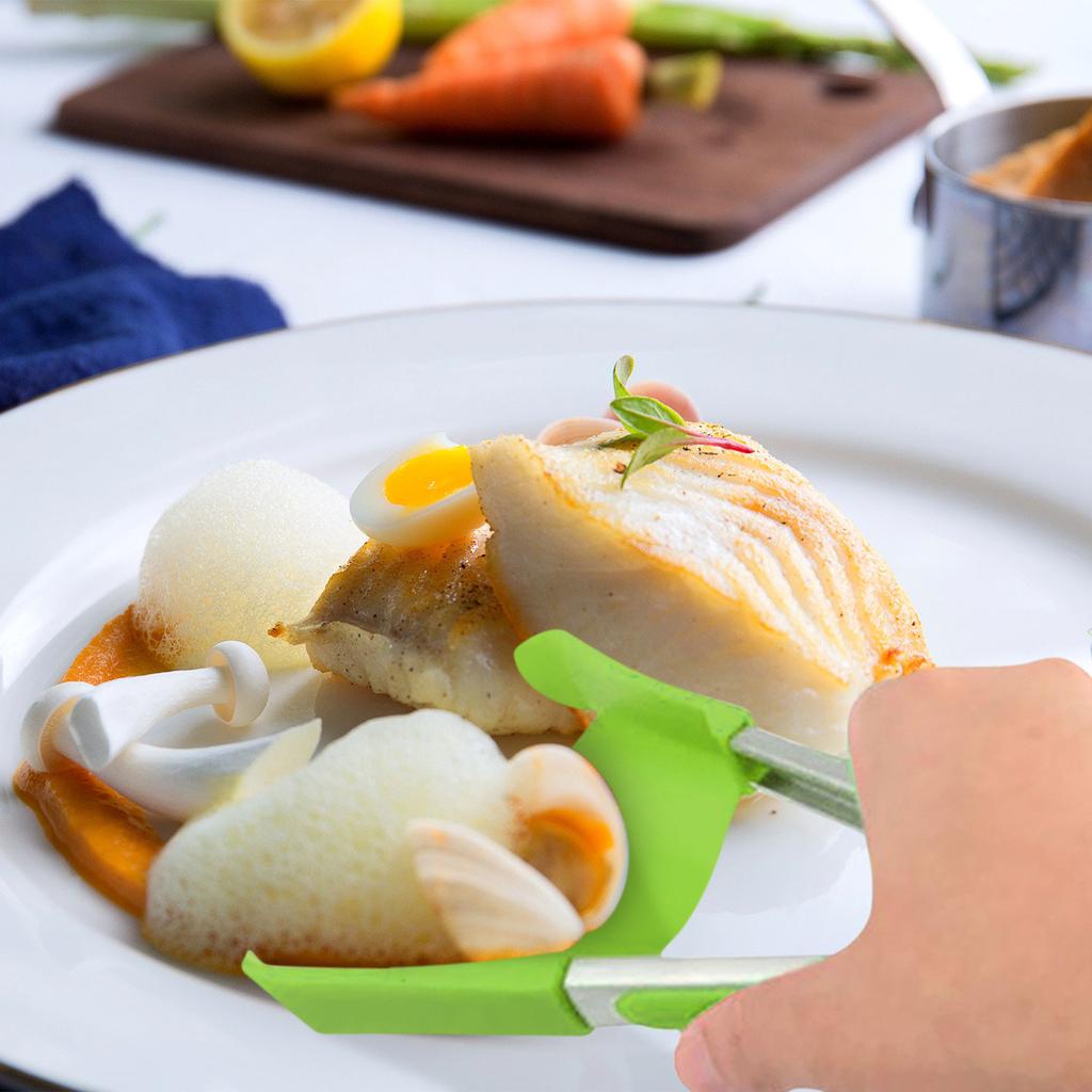 2 In 1 Kitchen Spatula & Tongs Non-Stick Heat Resistant Spatula Food Tongs Kitchen Tool