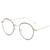 Brille Damen Japanischer Literarischer Und Künstlerischer Runder Rahmen Schlichter Brillenrahmen Harajuku Retro Brille Herren Gold Seide Kann Mit Myopie Kombiniert Werden