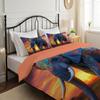 Animal Elephant 3D Print Pattern 2 Piece Bedding Set with Pillowcase All Season Quilt Duvet Cover with Zipper for Kids Adults