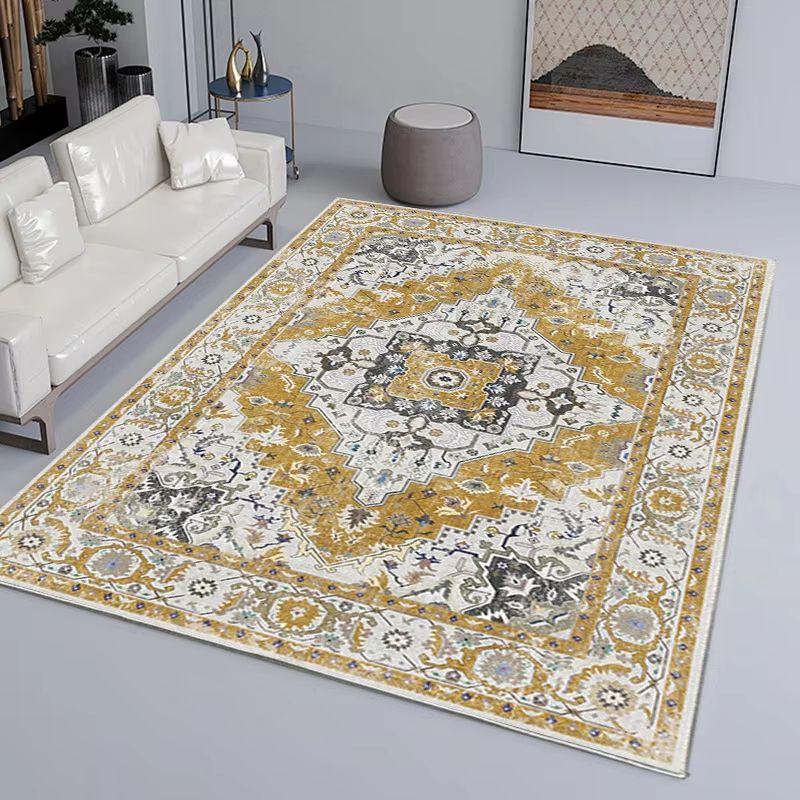 Bohemian Area Rug Stain Resistant Non Slip Living Room Decor Carpet Washable Bedroom Bedside Rug Floor Mat Home Decor