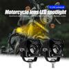 LED Motorcycle Auxiliary Headlight Spotlights Fog Lights Offroad Motorbike ATV Portable Driving Fog Lamp 12-24V Motorcycle Parts