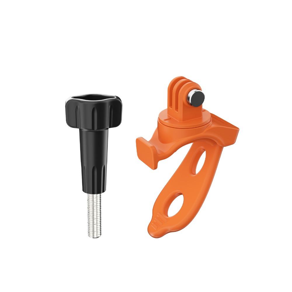 

with Screw Camera Mount Silicone Clamp Holder for GoPro/Insta360/DJI Action оранжевый