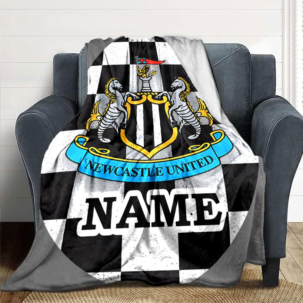 Custom Name "Juventus Crest Badge" Blanket for Couch & Bed, Plush Cozy Fuzzy Blanket Super Soft & Warm Blankets for Fall and Winter. 0908275