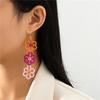 1 Pair of Rice Beads, Three Flower Earrings, Earrings Have an Elegant Idyllic Atmosphere, and Give Gifts, Daily Earrings.