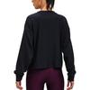 (WMNS) Under Armour Logo Rival Terry Oversized Crew 'Black' Women's 1376995-001