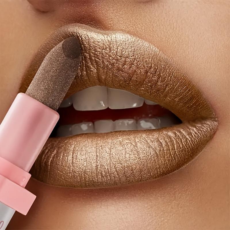 Metalická třpytivá rtěnka Dlouhotrvající voděodolný make-up na rty bez vyblednutí Třpytivý perleťový finiš Ideální pro každodenní i sváteční pohledy na hudební festival