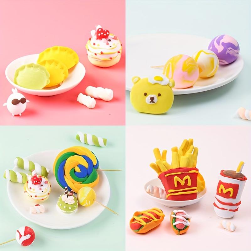 12/24/36 Stück Magisches Lufttrocknendes Knetset - Ungiftiger Modellierspaß für Kinder & Geschenke - enthält Lebhafte Farben und Deluxe Werkzeugset