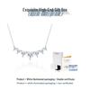 S925 Sterling Silver Moissanite Women's Necklace - Elegant Valentine's Day Clavicle Chain Gift