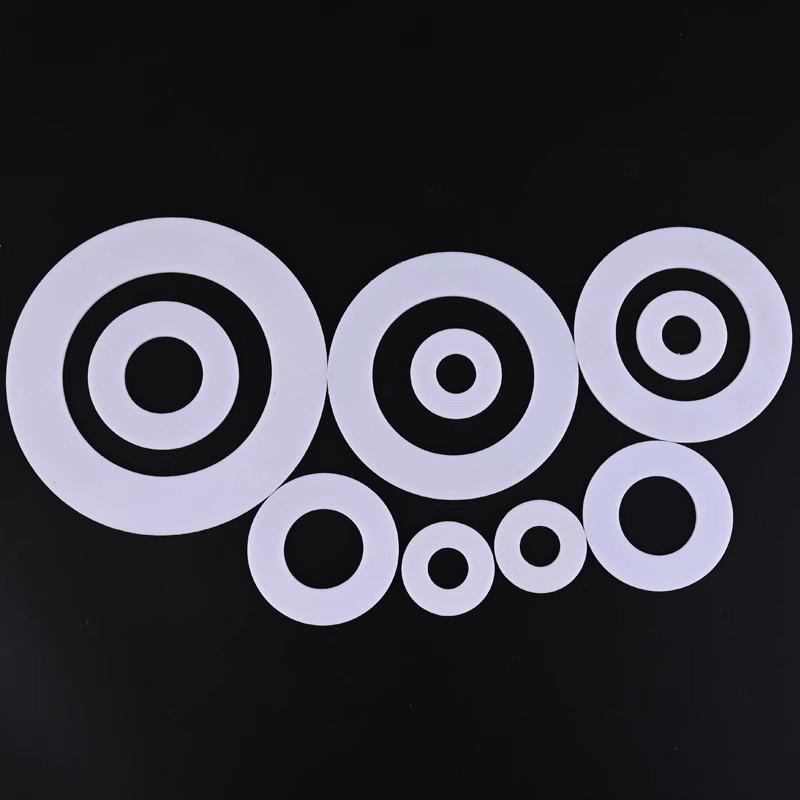 PTFE Gasket High Temperature Resistance Plastic King Flange Seal Washer Thick 1.25mm ID 3/4/5/6/7/8/9/10/11/11.2/12/12.5/13mm