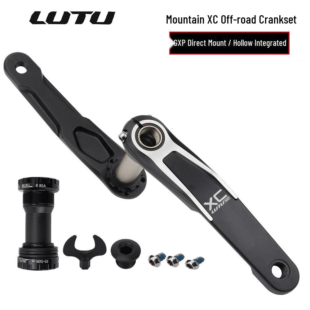 LUTU GXP Mountain Bike Crankset: Hollow Integrated 11/10/12-Speed AM/XC Single Chainring.
