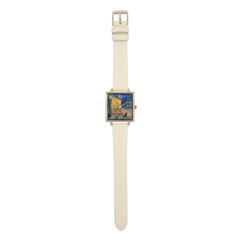 Catmint Cat Art Parody Watch IV Ivory [Follow] N00725S-1 Women's