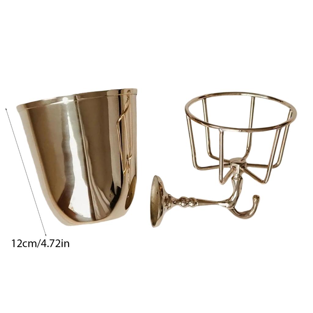 Vas de Perete Elegant Container Metalic Vintage Vaz pentru Aranjamente Florale Decorare Organizare Casă Bucătărie Baie