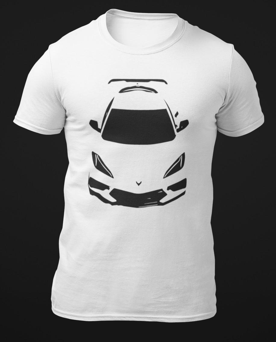 Mid Engine vette C8 2020 2021 Top View American Sports Car T-Shirt M