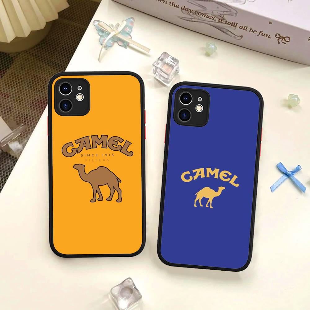 Vintage Camel Cigarettes Phone Case For IPhone 16e 16 15 14 13 12 11 Pro Max X XS MAX Plus Spuerstar Matte Cover