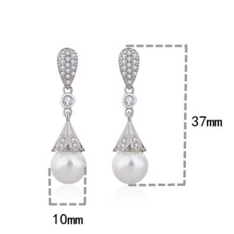 Sace Gems Classic Copper Alloy Zircon Earrings for Women Wedding Party Gifts