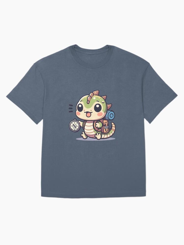 Basilisk Kawaii Tiny Basilisk With A Backpack Oversized Unisex T-Shirt