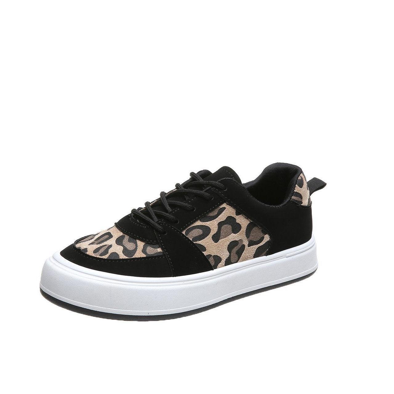 Модная женская обувь с леопардовым принтом весна-осень на платформе тенденции 2024 — фото 6