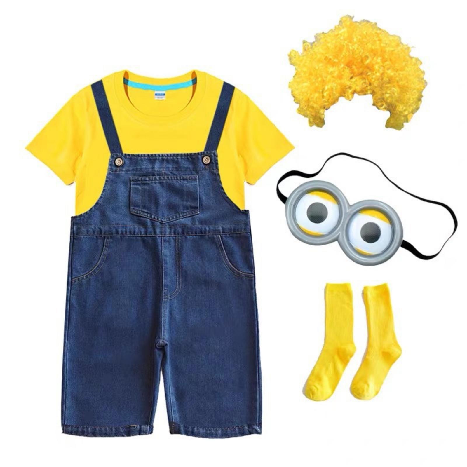 Unisex dzeltenas krāsas kombinezona kostīms Hallowīna