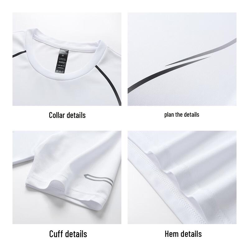 MiiOW Men's Ice Silk Quick-Dry Sports T-Shirt