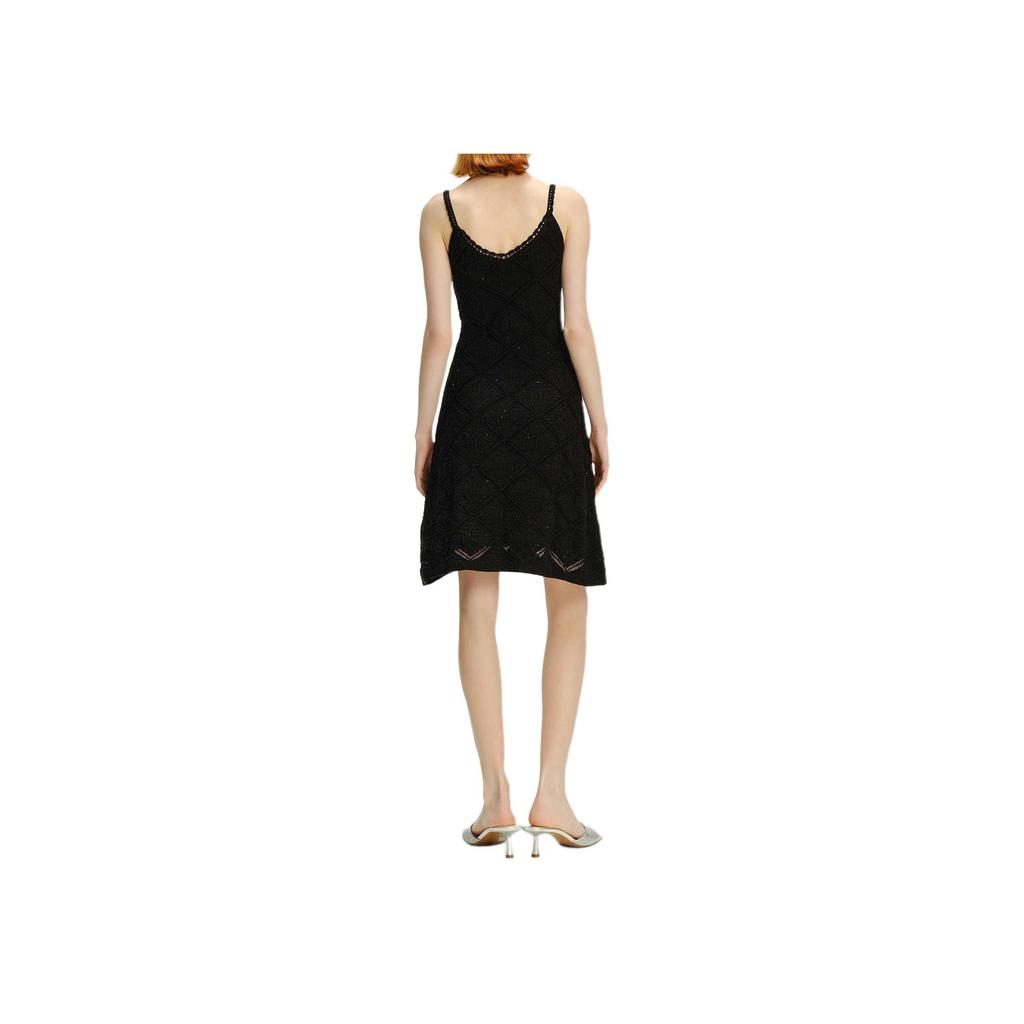 Karl Lagerfeld Elegant Simple A-Line Dress Women dresses Black 241L1336