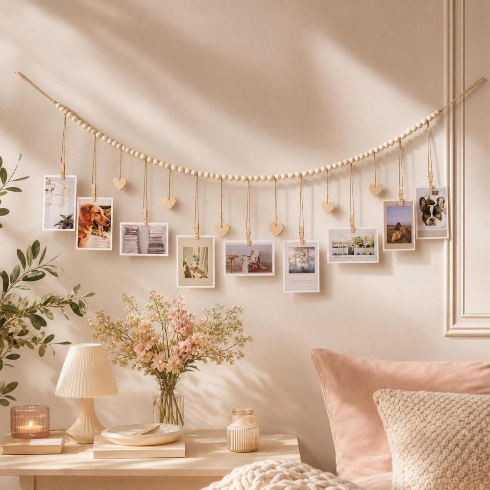 Minimalista Fali Képcsipesz DIY Faldekoráció Képkeret Képkiakasztó Nappali