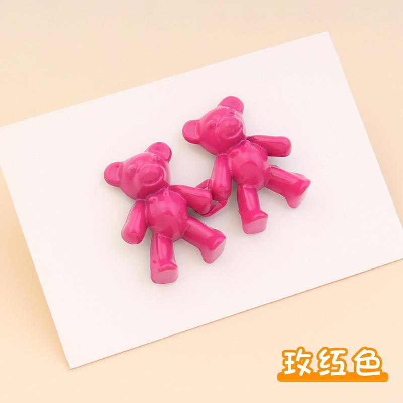 Adjustable Cute Bear Jeans Button Pins No Sew Detachable Waist Body Extender Clips for Loose Jean/skirt Fit Tighten Buckles