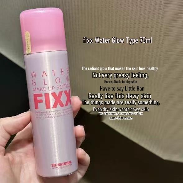 FIXX Dewy Skin Refreshing Waterproof Setting Spray, 75ML - Non-smudging, Natural, Moisturizing.