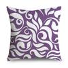 Purple Pattern Pillowcase Interior Decoration Office Living Room Home Pillowcase