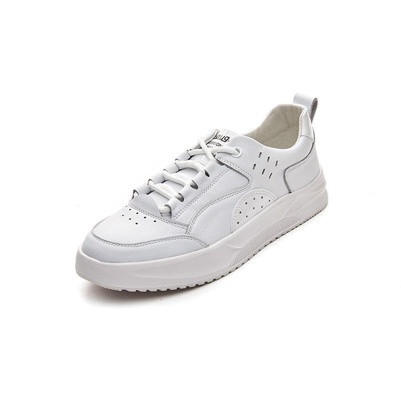 

Новые балетки из мягкой кожи, повседневные кеды, с мелким вырезом и простые студенческие туфли 40 белый