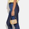 COACH Nolita 15 Chicken Cartoon Animal Print Chain Artificial Leather Wrist Bag Clutch Regular Women's Khaki Color Yellow