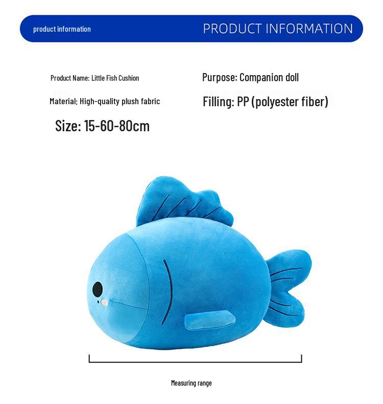 Fast Speed Little Fish Plush Pillow Doll – Cute Gift for Best Friend