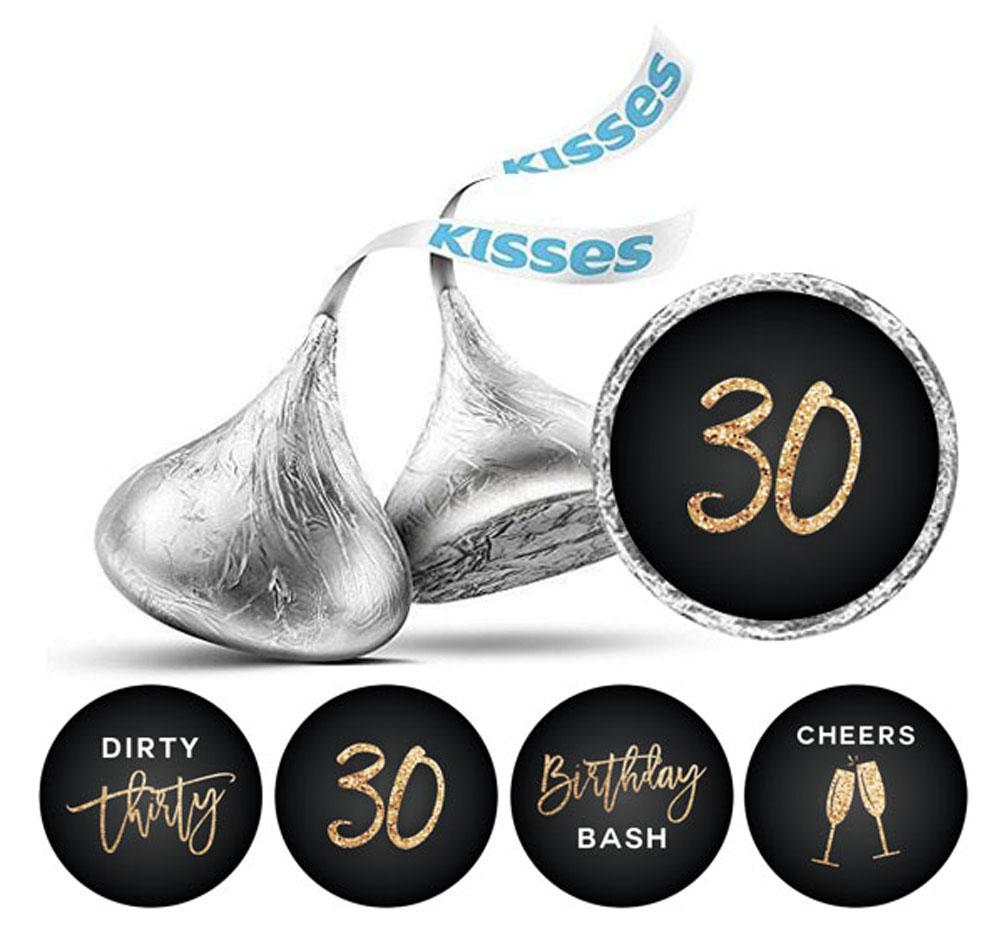 Darling Souvenir DIY Pack of 190 Pcs Dirty 30th Birthday Stickers Labels Party Favor