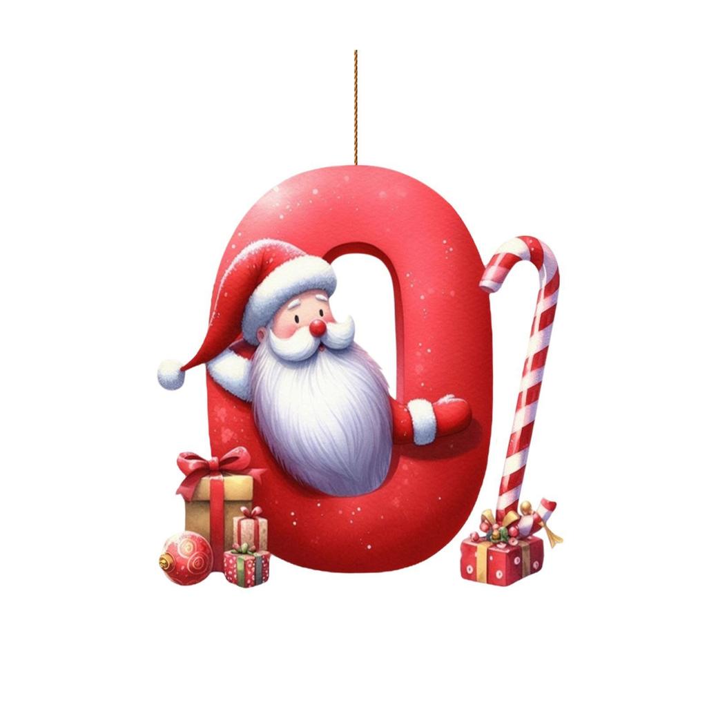 Christmas Acrylic Letter Ornament New Design 2D Plane Car Hanging Tree Decor Holiday Festive Home Decor Unique Xmas Decor Gift