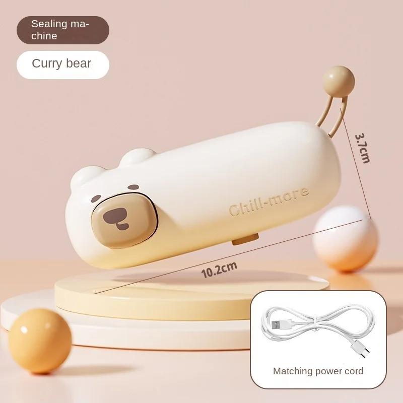 Cartoon Sealing Machine Household Small Plastic Sealing Machine Sealing Clip Snack Sealing Artifact Sealing Device Practical New