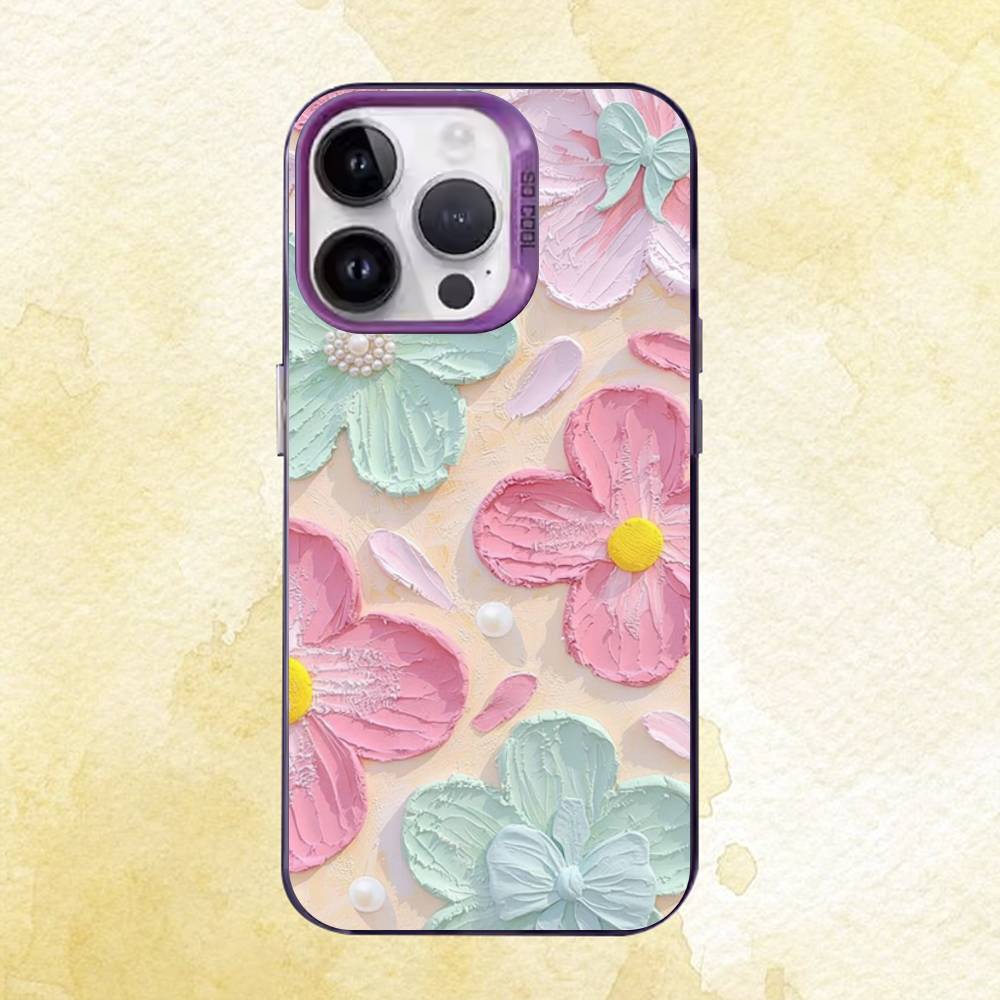 Oil painting flowers Phone Case For iPhone 17 16e 16 15 14 13 12 11 Pro Max X XR XS MAX Back Cover