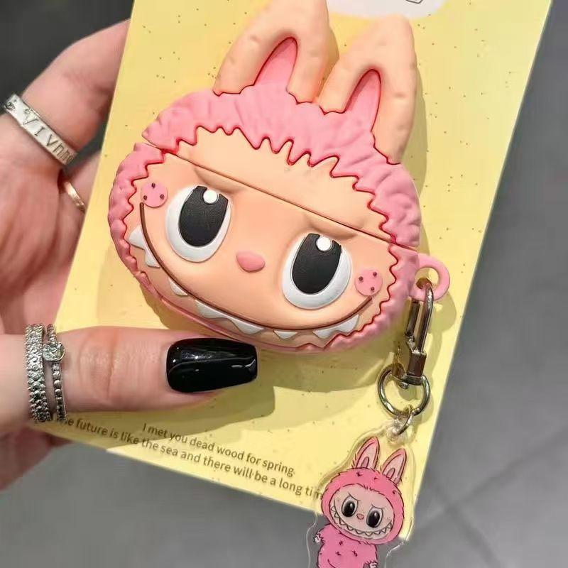 

Веселый и милый чехол для наушников подходит для беспроводных Bluetooth-наушников Apple AirPodsPro, 1-го и 2-го поколения, нового 3-го поколения AirPods Pro2