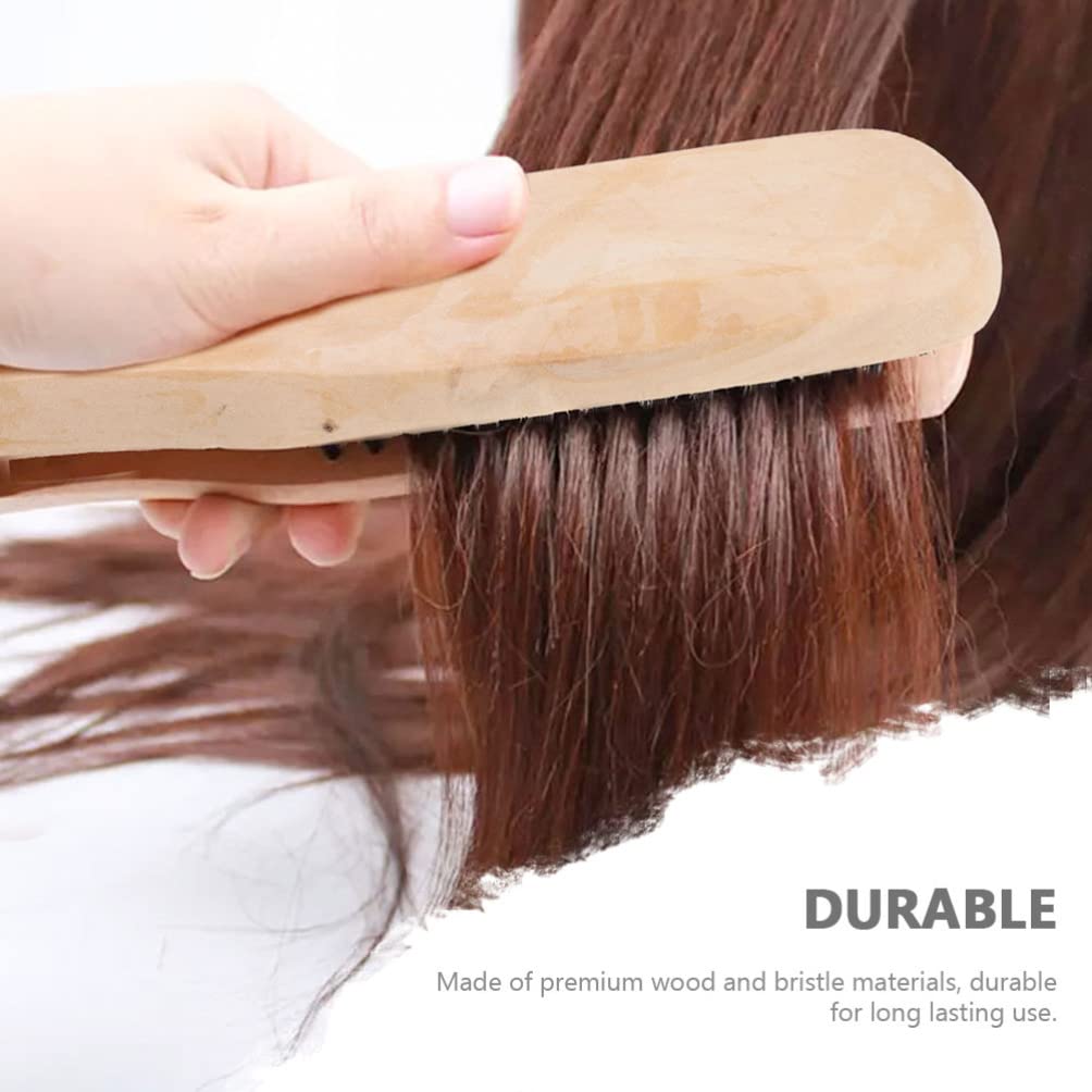 

Щетка для волос с зажимом из щетины кабана: Деревянная щетка для выпрямления волос Коричневая расческа для выпрямления для женщин девушек