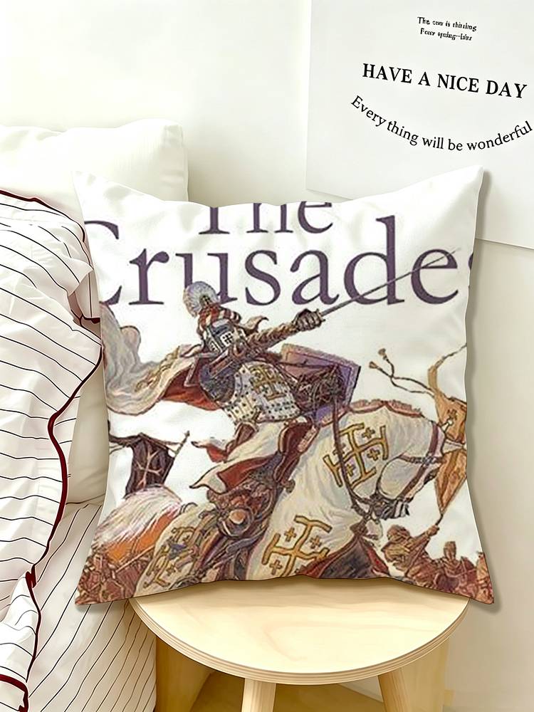 Baldwin IV The Leper King Medieval Crusader Monarch Pillow Case Pattern Printed Pillowcase For Living Room Sofa Cushion Cover