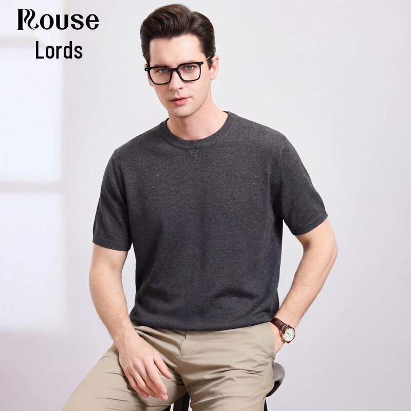 Luozi Men s Cooling Linen Blend Round Neck T-Shirt 170