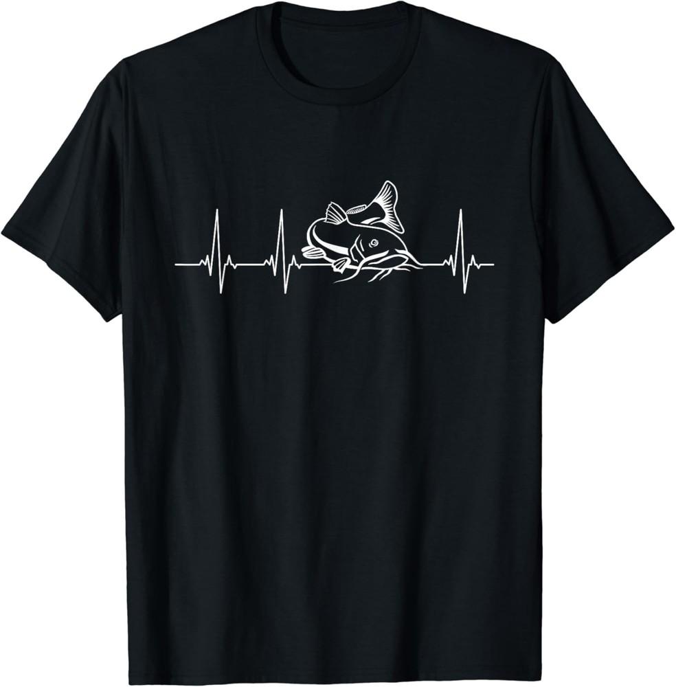 Catfish Fishing Heartbeat T-Shirt Unisex T-Shirt XXXXL