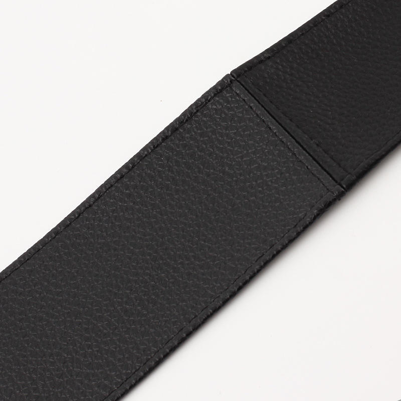 Yingfina, Women'S Pu Imitation Leather Waist Seal, High-Quality Leather Lacquered Knotted Belt, Casual Long Belt.