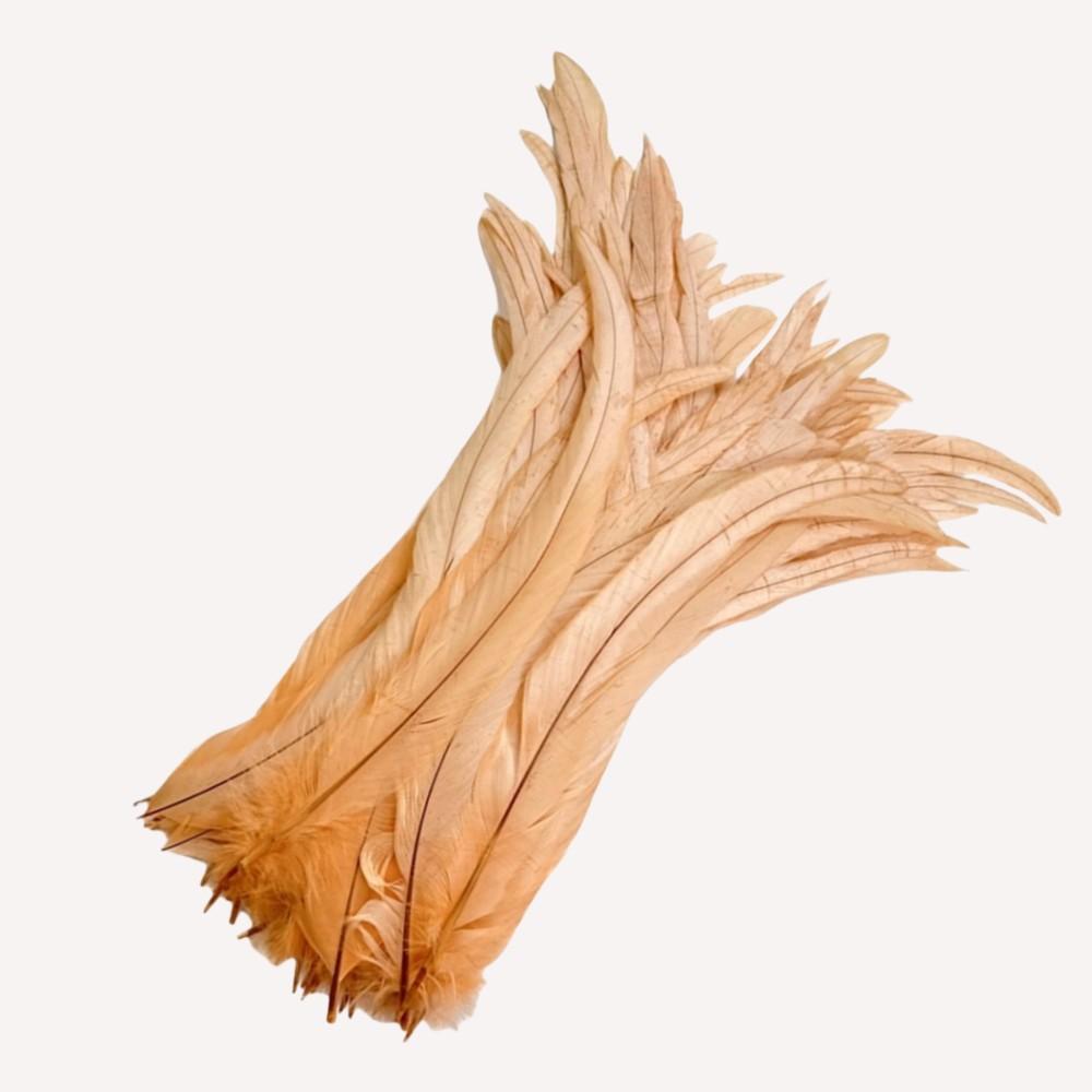 100Pcs 25-45CM DIY Rooster Feather Crafts Sewing Clothing Decor Plume Home Party Women's Feather Headwear Wedding Accessories