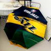 Jazz Basketball Team Umbrella Folding umbrella, automatic umbrella 8-Frame for Travel, camping Use Gift for Halloween Christmas