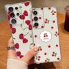 Little Cherry Pattern Phone Case For Samsung Galaxy A57 A37 A17 A56 A16 A55 A36 A26 A15 A35 A54 A53 Clear Shockproof Soft Cover