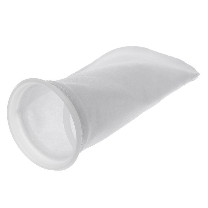 

4 Inch Ring Filter Socks 200um Aquarium Filter Bags Fish for Tank Filter Accesso S білий